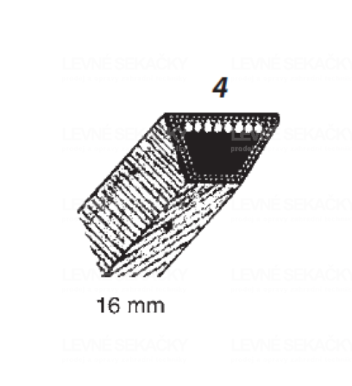 Řemem kevlarový, klínový 15,8x1041,4 mm (31642)